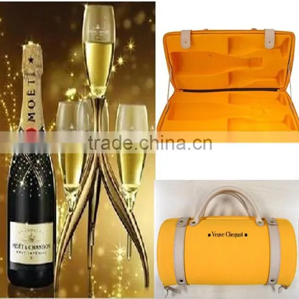 High Quality Gift Travel Eva PU Whiskey Wine Leather Cases photo-2