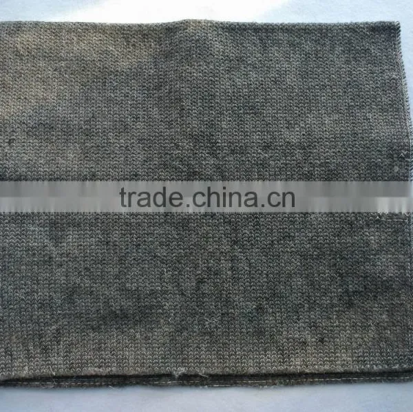 Grey Color Stitch Bonded 50%polyester, 50%recycled Cotton Floor Cleaning Cloth