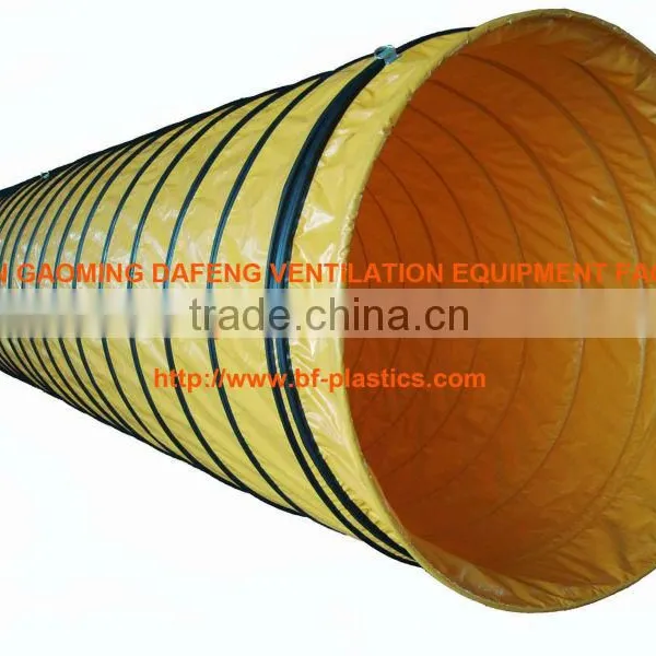 900mm Yellow Helix Spiral Tunnel and Coal Mine Ventilation Fan Air Duct photo-3