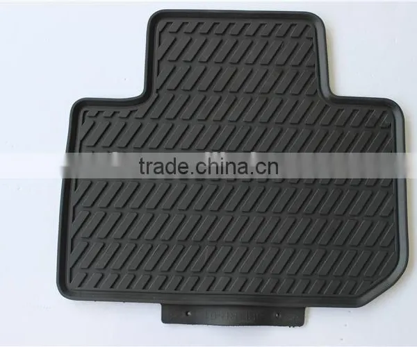 PVC Latex Foot Mat Car Floor Mats for Subaru Forester Complete Set (Black) photo-4