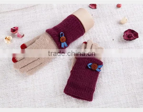 Cute Designed For Girls Twin Set Touch Screen Gloves For Christmas Gift photo-5