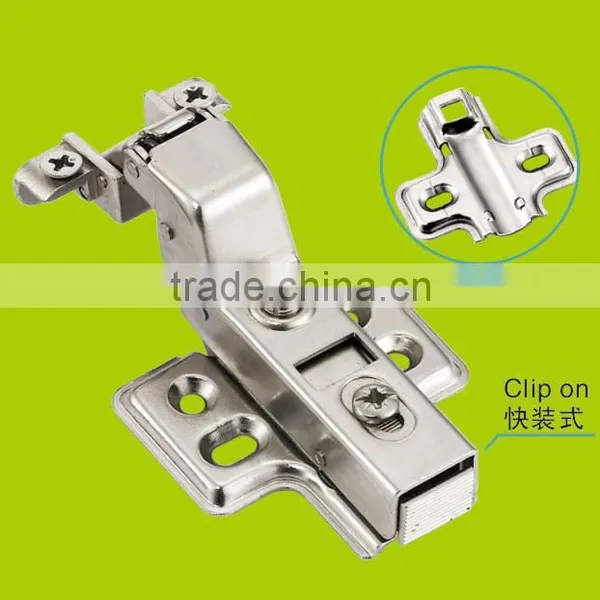 Half-overlay Soft-closing Cabinet Aluminum Frame Door Hinges With Clip-on(HH2112) photo-3