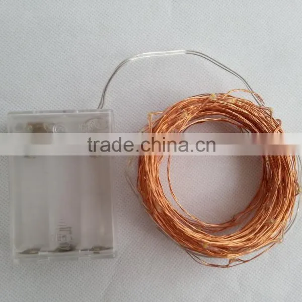 3AA Battery Operated 10M 100 Leds Copper Wire String Lights 33FT Christmas Light photo-6