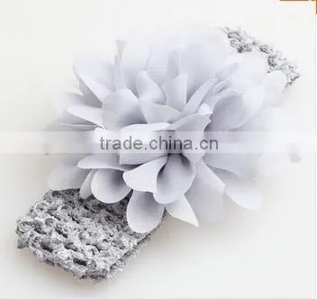Cute Baby Handmade Flower Headband Infant Elastic Hair Band Gifts Accessory photo-4