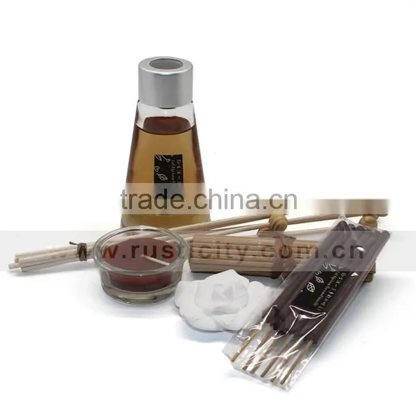 Customized Glass Bottle With Essential Oil Reed Diffuser With Incense Stick photo-4
