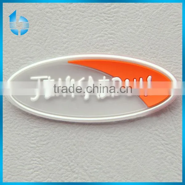 Environmental plastic label for advertising T-shirt