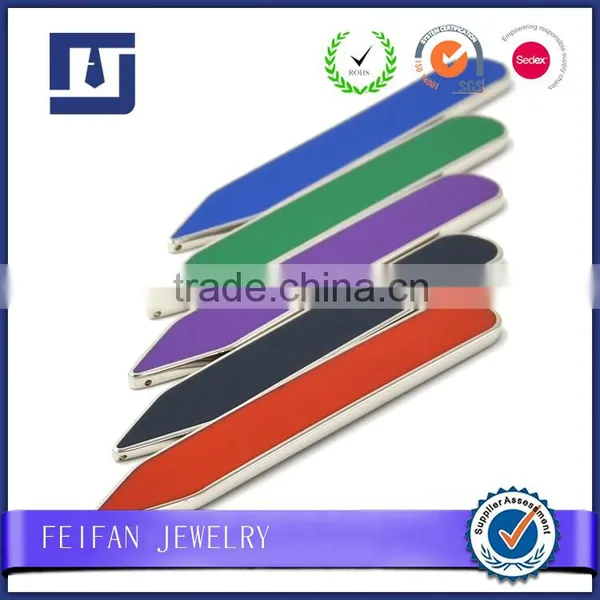 Wholesale Personalized Metal Enamel Collar Stays High Quality Custom Collar Bone photo-3