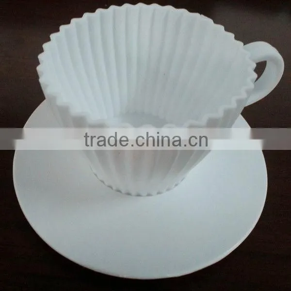 100% Food Grade Silicone Coffee Cup Shape Cake Cup photo-2