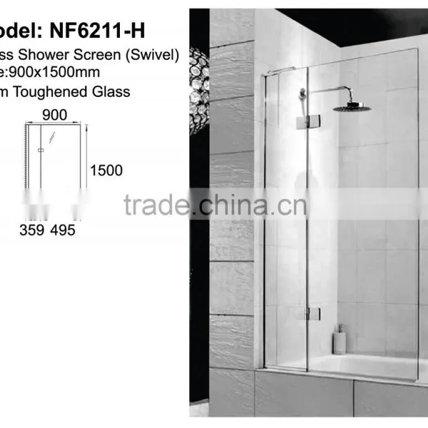 Toughen Glass Shower Screen for Bathroom