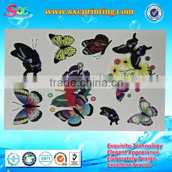 Skull and Butterfly Water Transfer Face Tattoo Sticker , Intime Tattoo Sticker , Body Henna Tattoo Stickers photo-2
