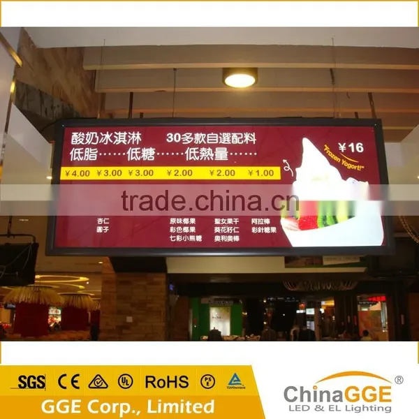 Durable Acrylic Illuminated Wall Hanging LED Sign / Snap Aluminum Light Boxes photo-6