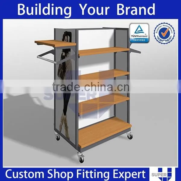 Customized Fashion Design Wooden Door Display Rack photo-4
