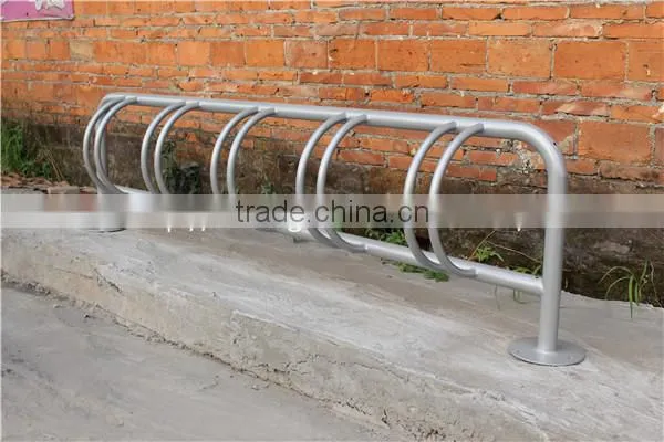 5 Bike Space Hot Dip Galvanized Metal Bicycle Stand Bike Parking Rack Bicycle Rack photo-2