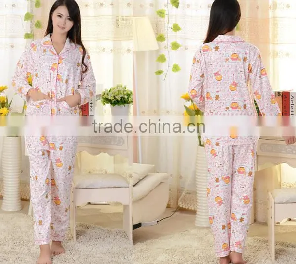 Couple Long Sleeve Printing Pajama Suit photo-2