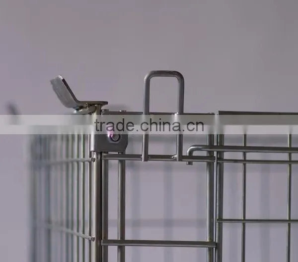 Wooden Base Container Logisitc Moving Mesh Cage With Top Covers photo-2