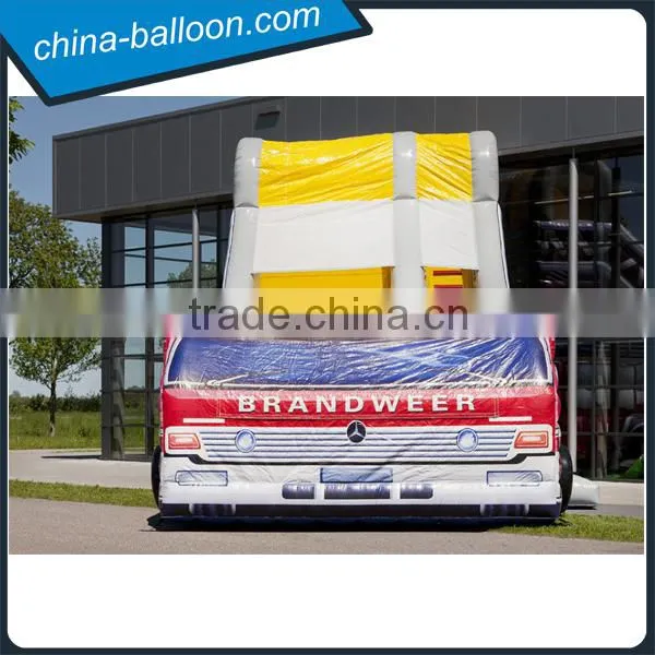 Customized Fire Truck Adult Inflatable Slide photo-3