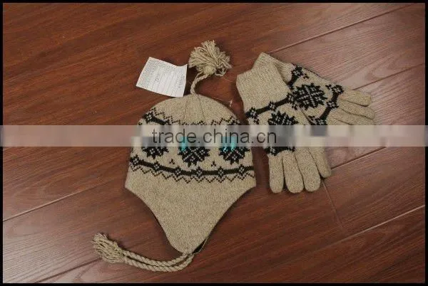 TYTP005 Jacquard Hat and Glove With Two Piece Suit