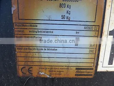 ATLAS COPCO XAS 96 COMPRESSOR (5677) photo-4