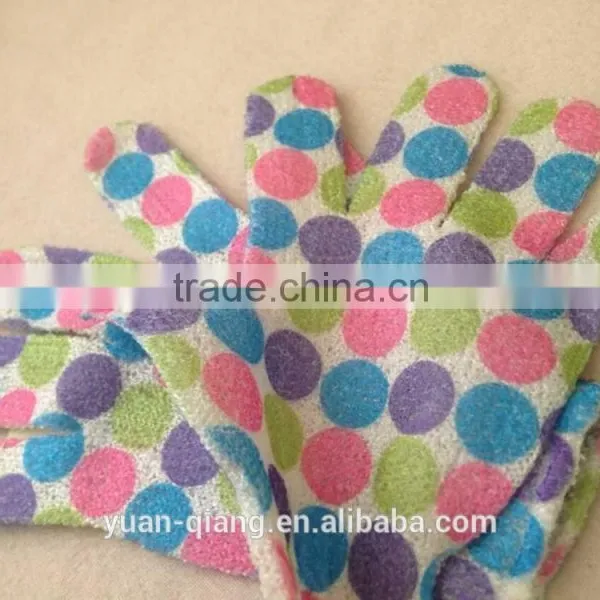Skin Care Exfoliating Round Dots Body Bath Glove photo-3