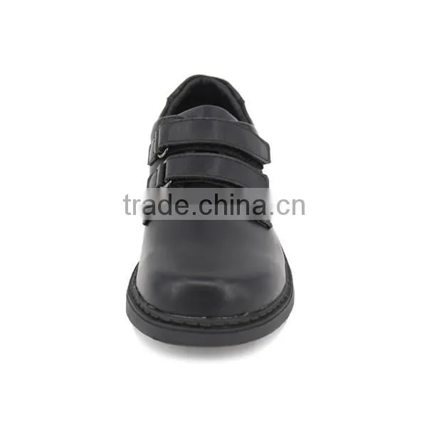 Bulk Wholesale Customized Wide Size Uniform Kids School Shoes Quality Boys Black Leather School Shoes for Student photo-4