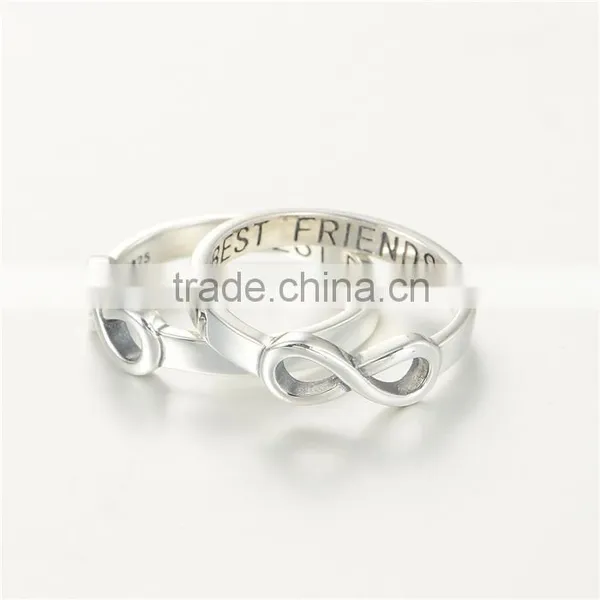Best Friend Nipple Ring Forever Infinity Shape Silver Rings FR302 photo-4