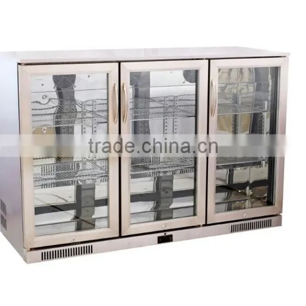 Supermarket Beverage Display Fridge With Three Sliding Glass Door 108L ~ 330L photo-2