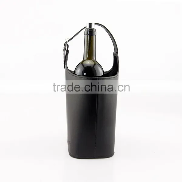Genuine Leather Portable Wine Bag photo-4