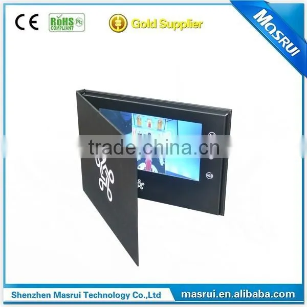 Upscale Business Gift Hard Cover LCD Video Brochure Card 7 Inch photo-3