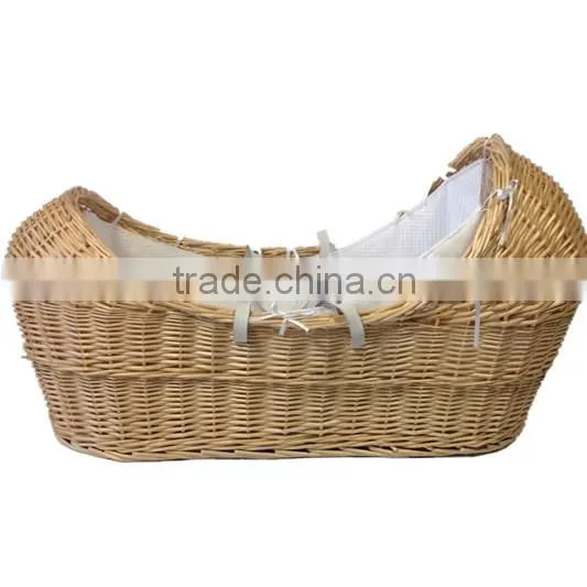 Natural Wicker Baby Basket