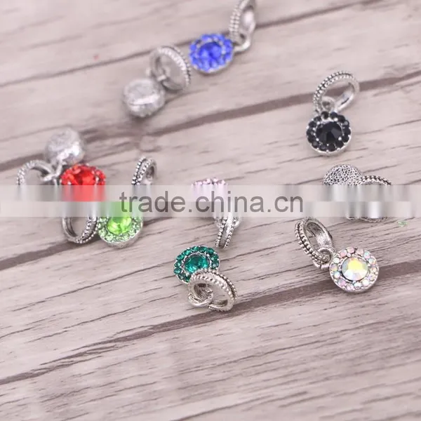 Mixed Round Crystal Dangling Beads For Jewelry Making European Style Findings photo-2