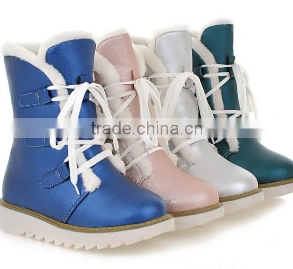 New Year New Designs High Quality Shoes PU Boots 2016 CP6598 photo-4