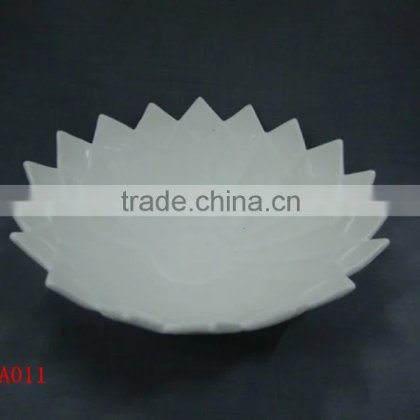 Glazed White Porcelain Plate
