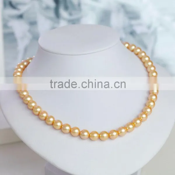 White Color High Luster Gold Chain Necklace for Wedding Jewelry Wholesale
