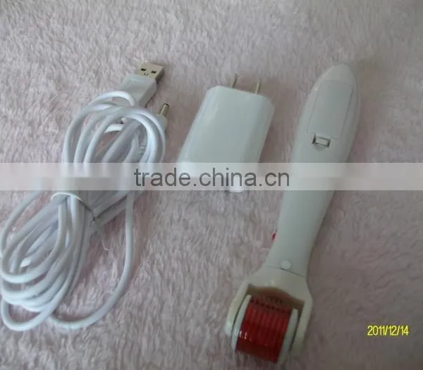 Skincare,beauty Vibarting Derma Roller Power Line LED Light Microneedle Derma Roller photo-5