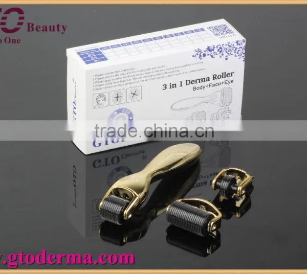GTO Derma Registered Brand 180/600/1200 Micro Needle Roller for Eye/face/body