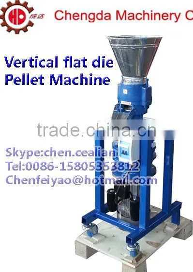 Vertical Model Flat Die Roller Moving Pigeon Chicken Rabbit Press Machine photo-3