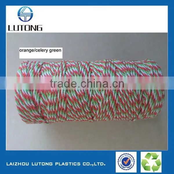 100% Cotton Dyed Colour Packing Gift Twine for Christmas Day photo-3