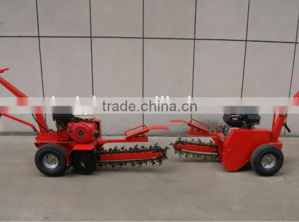 7HP Gasoline Power 10mm Width and 450mm Depth Trenching Machine, Mini Trencher photo-4