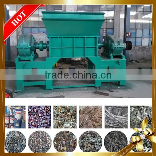 Philippines Twin Shaft 37kw Waste Tin Can Shredding Machine Small Model photo-4