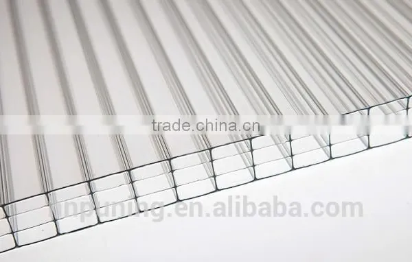 Polycarbonate Types of Roof Covering Sheets Muti-wall Structure 100% Bayer Material photo-2
