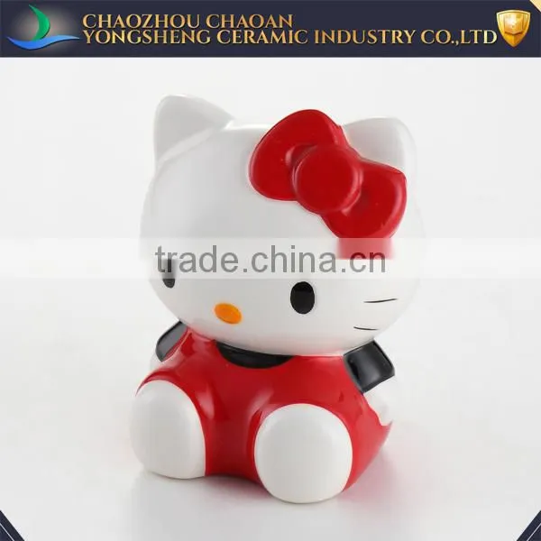 Red And Pink Ceramic Hello Kitty Piggy Banks photo-2