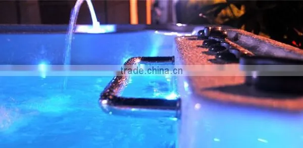 Cheap Portable Fiberglass Swimming Pool With Spa Cover photo-2