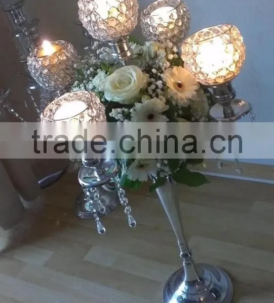 Candelabra With 5 Crystal Holder photo-3
