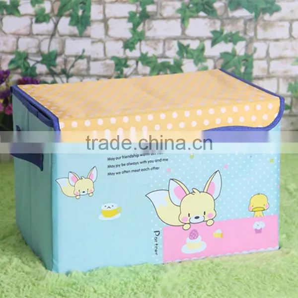 N489 Household Non Woven Box Foldable Storage Box Storage Organizer photo-2