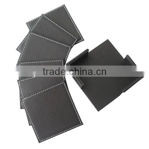 Double-faced Square Cup Mat, PU Leather of Insulation Pad photo-5