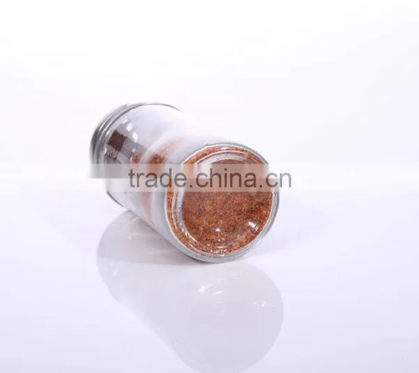 4oz Clear Round Glass Spice Jars With Metal Screw Top Lid photo-2