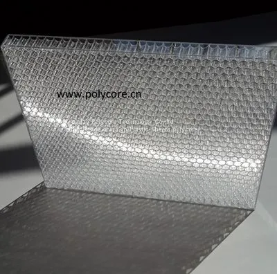 Fire-retardant Light Transmission Light Weight Honeycomb Composite Panel photo-5
