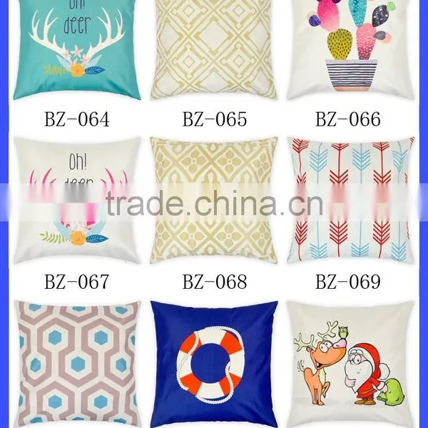 Wholesale 100% Cotton Woven Printed Fabric Towel Pillow Case Plain Cotton Throw Pillow Cover photo-4