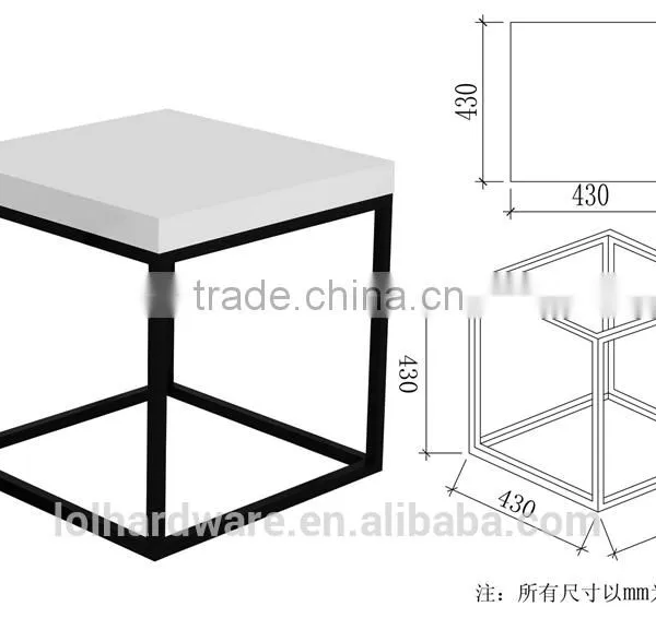 Wholesale Modern Metal Spray the Powder Coffee Table Base photo-3