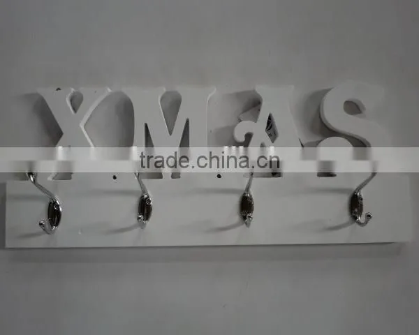 With Hooks Wood Wall Mounted Shelving photo-4